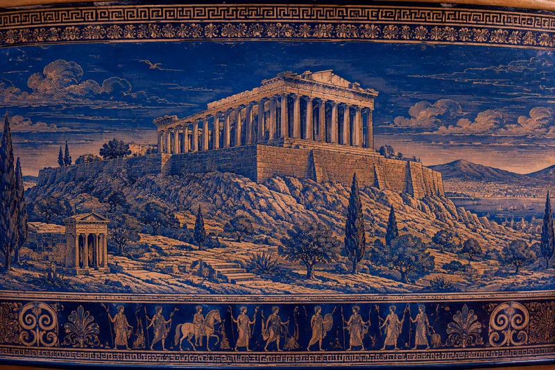 Parthenonin temppeli Ateenan Akropoliin huipulla