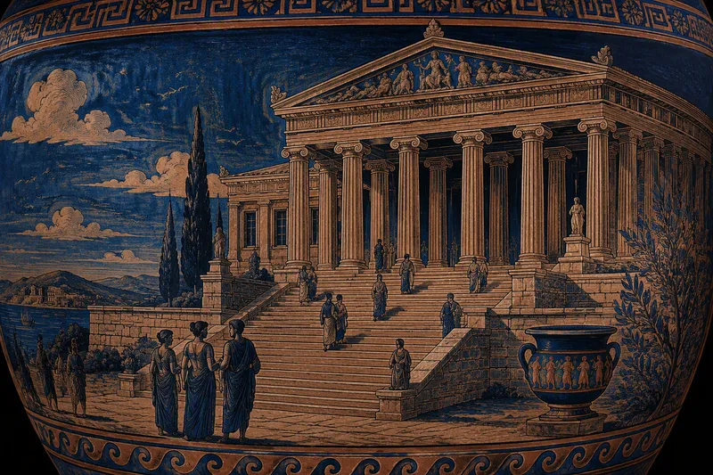 Ateenan kansallismuseon uusklassinen julkisivu