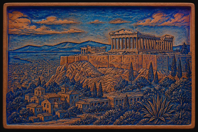Parthenon-temppeli Ateenan Akropolis-kukkulalla
