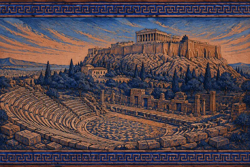 Dionysoksen teatterin rauniot Akropolis-kukkulan juurella