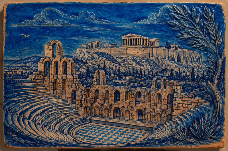 Herodes Atticuksen teatteri ja Akropolis