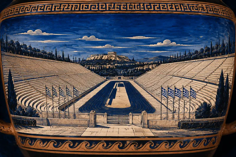 Historiallinen Panathenaic-stadion Ateenassa