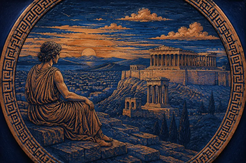 Akropolis-kukkula ja Ateenan kaupunkimaisema