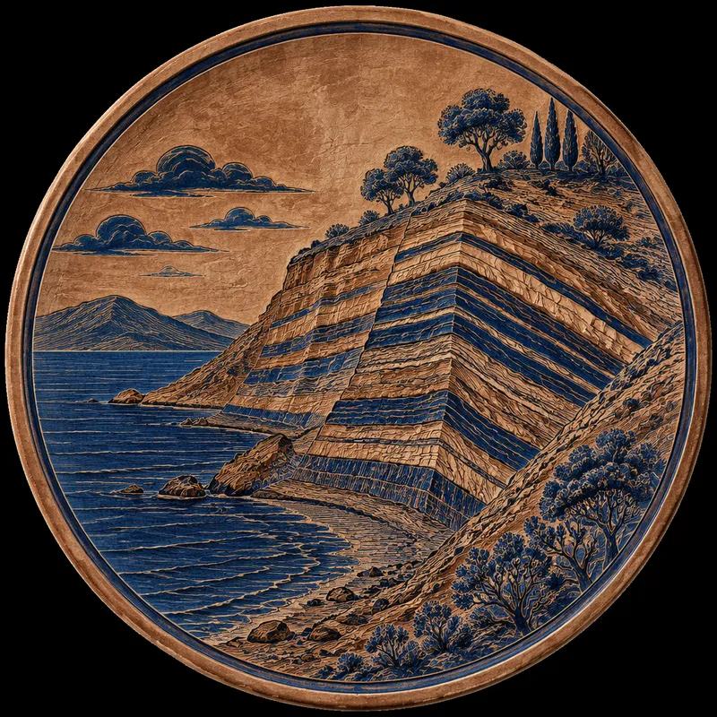 Geologisia kerrostumia kalliossa