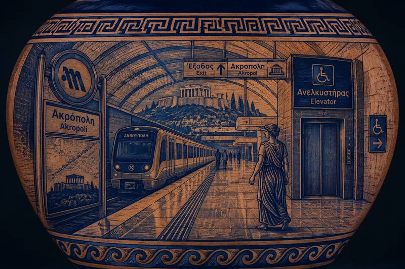 Moderni metroasema Ateenassa Moderni metroasema Ateenassa