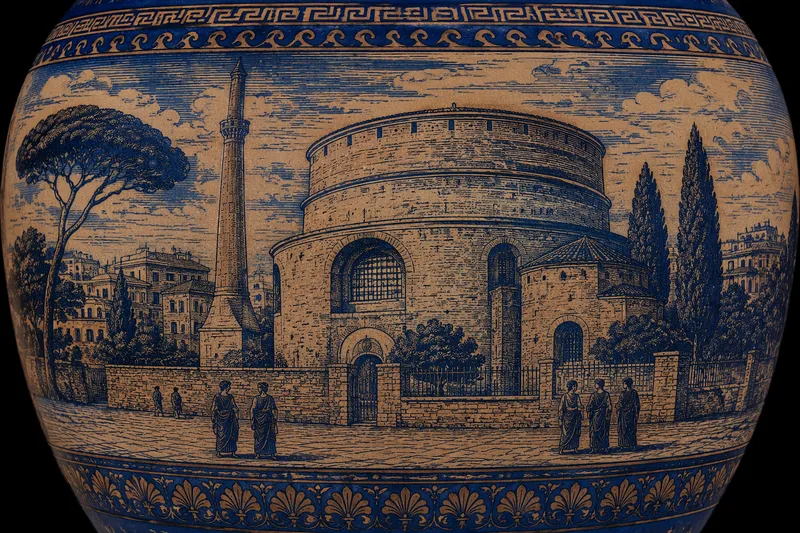 Rotundan monumentaalinen ulkoasu Thessalonikissa