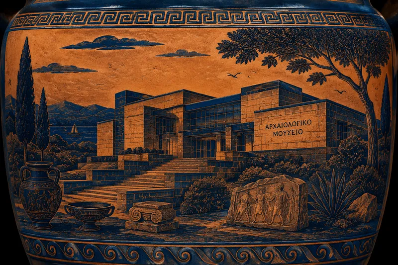 Thessalonikin arkeologisen museon moderni rakennus